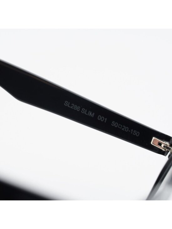 Saint Laurent SL286 SLIM 001 Eyeglasses Black 50mm Square Frame main image 7